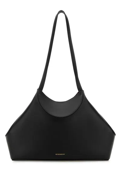 Givenchy Black Leather Small Facet Shoulder Bag