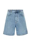 FADED DENIM SHORTS