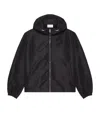 Givenchy Faille Hooded Windbreaker In Black