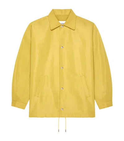 Givenchy Faille Logo Coach Jacket In Yellow