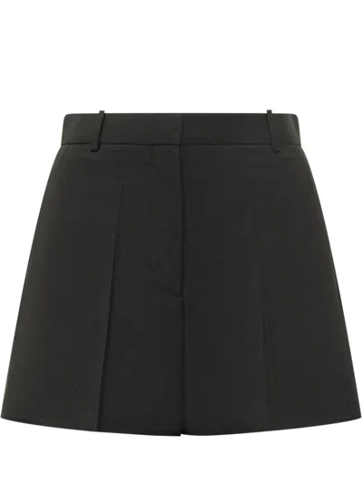 Givenchy Fashion Forward Shorts With Elegant Pleats In Black
