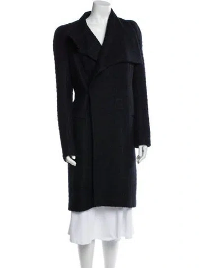 Pre-owned Givenchy Faux Fur Coat In Black