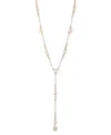 Givenchy Faux-pearl And Cubic Zirconia Y Necklace In White