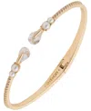 Givenchy Faux-pearl Crystal Cuff Bracelet In White