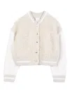 Givenchy Faux-shearling Cardigan In White