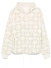Givenchy Beige Monogram 72 Jacquard Hoodie In White