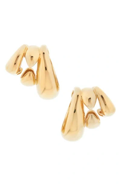 Givenchy Feline Set Of 2 Ear Cuffs In Golden Yellow