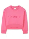 Givenchy Sweatshirt With Print In Fucsia