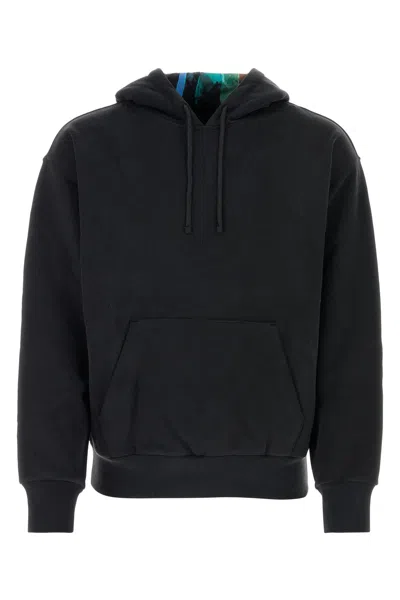 Givenchy Cotton Sweatshirt With Front Pouch Pocket In Black