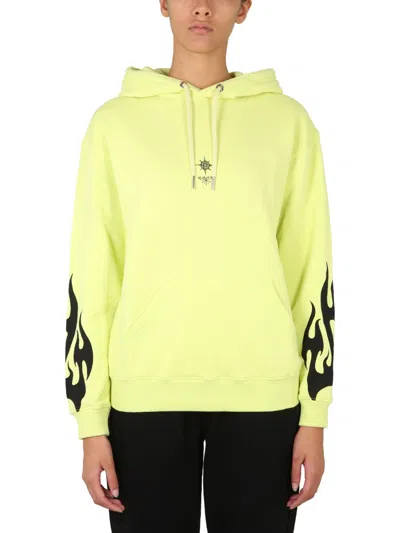 Givenchy Felpa Sacred Heart In Yellow