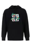 GIVENCHY GIVENCHY BLACK COTTON SWEATSHIRT