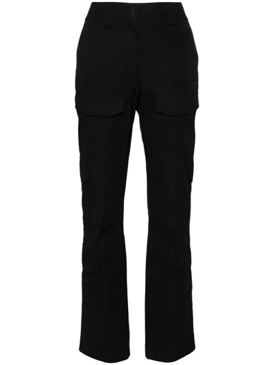 GIVENCHY FINE-CHECK-PATTERN CARGO TROUSERS