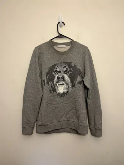 Pre-owned Givenchy Fits L  Rottweiler Sweatshirt In Gray
