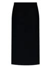 Givenchy Tailored High-waisted Midi Skirt With Back Pleats In Black