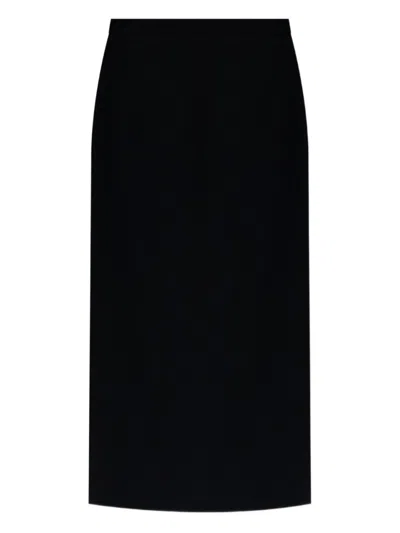 GIVENCHY GIVENCHY FITTED BLACK SKIRT WITH MID-CALF LENGTH