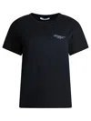 Givenchy Fitted Crew Neck Short Sleeve Top In Black