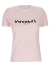 Givenchy Pink T-shirt With Logo Printed On The Front In Cottonr Woman