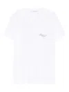 Givenchy Stamp Print Cotton Crew Neck T-shirt In Black