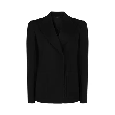 Pre-owned Givenchy Fitted Double-breasted Blazer 'black' | Women's Size 40