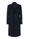 Givenchy Tailored Long Coat With Sharp Lapels In Blu