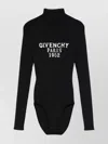 Givenchy Fitted Long Sleeve Turtleneck Bodysuit In Black