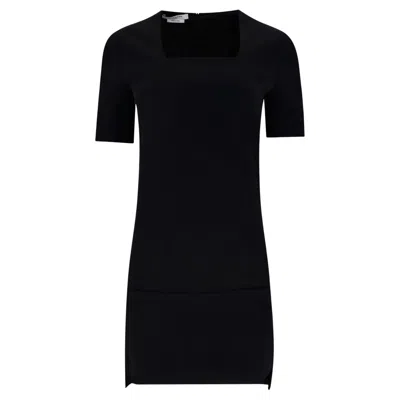 Pre-owned Givenchy Fitted Mini Dress With An Asymmetric Hem In Black