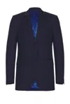 Givenchy Fitted Notch Blazer Jacket In Deep Blue
