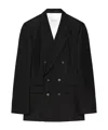 Givenchy Fitted Striped Jacket In Wool In Black