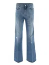 Givenchy Flair Cropped Trousers In Blue