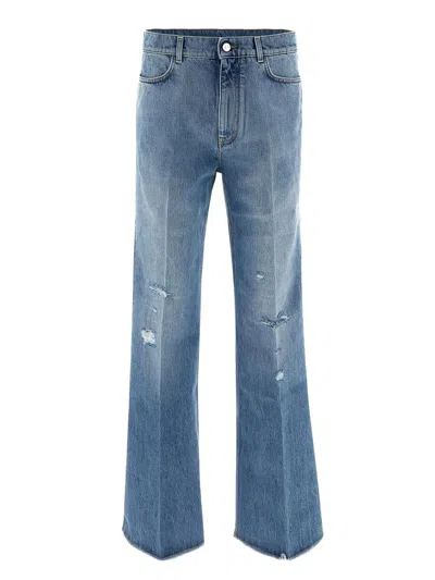 Givenchy Flair Cropped Trousers In Blue