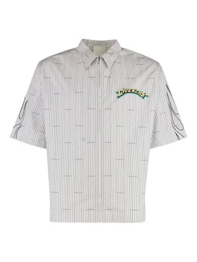 Givenchy Striped Cotton Shirt In White