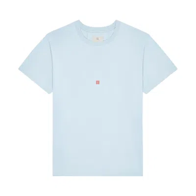 Pre-owned Givenchy Flamingo Printed Crewneck T-shirt 'sky Blue'