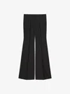 Givenchy Flare Tailored Pants In Wool And Mohair In Black