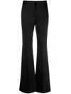 Givenchy High-rise Flared Trousers In Luxurious Wool In Black