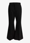 Givenchy High-rise Flared Trousers In Luxurious Wool In Black