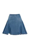 Givenchy Flared Denim Mini Skirt