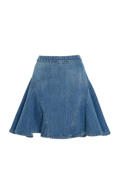 Givenchy Flared Denim Mini Skirt