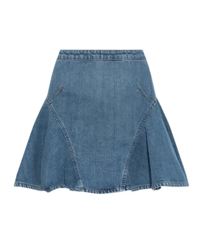 Givenchy Flared Denim Mini Skirt