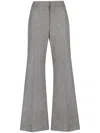 Givenchy Flared Felted Trousers In Grey