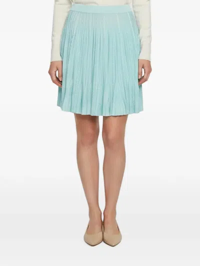 Pre-owned Givenchy Flared Mini Skirt In Blue