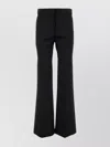Givenchy Flared Silhouette Satin Trousers In Black