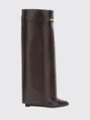 Givenchy Stylish Calf Leather Ankle Boots For Women In Brown