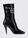 Givenchy Leather Sliced Square Tape Ankle Boots With 9.5 Cm Heel In Animal Print