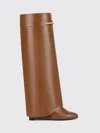Givenchy Brown Leather Boots In Brown