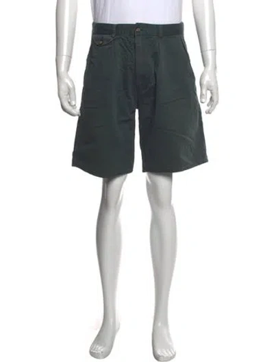 Pre-owned Givenchy Flat Front Shorts In Green