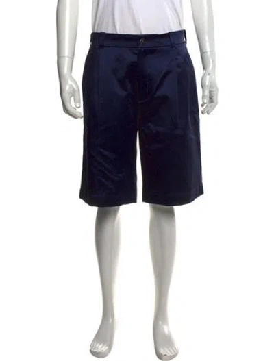 Pre-owned Givenchy Flat Front Shorts W/ Tags In Blue