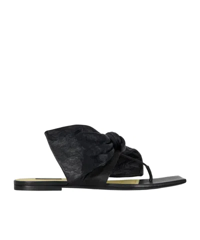 GIVENCHY FLAT SANDALS WITH BOW