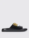 Givenchy Liquid Dad Leather Slides With 4g Hardware In Black