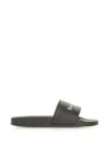 GIVENCHY GIVENCHY FLAT SLIDES WITH LOGO IN POLYURETHANE