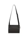 Givenchy Rectangular Shoulder Bag Textured Surface Strap In Black